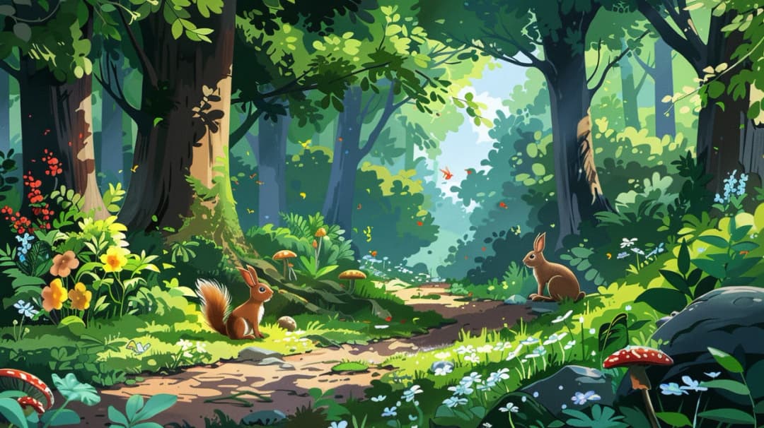 Las w karcie pracy dla dzieci: odkryj świat przyrody z nami!